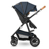Carucior 2 in 1, Lionelo, Amber, Cadru aluminiu, Cu landou intarit si salteluta moale, Reversibil, Maner ajustabil, Huse pentru picioare, ploaie, Plasa de tantari, Geanta parinti, Pana la 22 kg, EN1888-1, EN1888-2, EN1466, Albastru