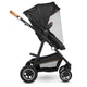 Carucior 2 in 1, Lionelo, Amber, Cadru aluminiu, Cu landou intarit si salteluta moale, Reversibil, Maner ajustabil, Huse pentru picioare, ploaie, Plasa de tantari, Geanta parinti, Pana la 22 kg, EN1888-1, EN1888-2, EN1466, Gri inchis