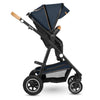 Carucior 2 in 1, Lionelo, Amber, Cadru aluminiu, Cu landou intarit si salteluta moale, Reversibil, Maner ajustabil, Huse pentru picioare, ploaie, Plasa de tantari, Geanta parinti, Pana la 22 kg, EN1888-1, EN1888-2, EN1466, Albastru