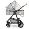 Carucior 2 in 1, Lionelo, Amber, Cadru aluminiu, Cu landou intarit si salteluta moale, Reversibil, Maner ajustabil, Huse pentru picioare, ploaie, Plasa de tantari, Geanta parinti, Pana la 22 kg, EN1888-1, EN1888-2, EN1466, Gri deschis