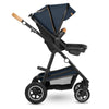 Carucior 2 in 1, Lionelo, Amber, Cadru aluminiu, Cu landou intarit si salteluta moale, Reversibil, Maner ajustabil, Huse pentru picioare, ploaie, Plasa de tantari, Geanta parinti, Pana la 22 kg, EN1888-1, EN1888-2, EN1466, Albastru