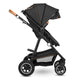 Carucior 2 in 1, Lionelo, Amber, Cadru aluminiu, Cu landou intarit si salteluta moale, Reversibil, Maner ajustabil, Huse pentru picioare, ploaie, Plasa de tantari, Geanta parinti, Pana la 22 kg, EN1888-1, EN1888-2, EN1466, Gri inchis