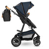 Carucior 2 in 1, Lionelo, Amber, Cadru aluminiu, Cu landou intarit si salteluta moale, Reversibil, Maner ajustabil, Huse pentru picioare, ploaie, Plasa de tantari, Geanta parinti, Pana la 22 kg, EN1888-1, EN1888-2, EN1466, Albastru