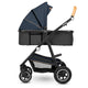 Carucior 2 in 1, Lionelo, Amber, Cadru aluminiu, Cu landou intarit si salteluta moale, Reversibil, Maner ajustabil, Huse pentru picioare, ploaie, Plasa de tantari, Geanta parinti, Pana la 22 kg, EN1888-1, EN1888-2, EN1466, Albastru