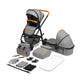 Carucior 2 in 1, Lionelo, Amber, Cadru aluminiu, Cu landou intarit si salteluta moale, Reversibil, Maner ajustabil, Huse pentru picioare, ploaie, Plasa de tantari, Geanta parinti, Pana la 22 kg, EN1888-1, EN1888-2, EN1466, Gri deschis