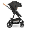 Carucior 2 in 1, Lionelo, Amber, Cadru aluminiu, Cu landou intarit si salteluta moale, Reversibil, Maner ajustabil, Huse pentru picioare, ploaie, Plasa de tantari, Geanta parinti, Pana la 22 kg, EN1888-1, EN1888-2, EN1466, Gri inchis
