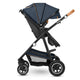 Carucior 2 in 1, Lionelo, Amber, Cadru aluminiu, Cu landou intarit si salteluta moale, Reversibil, Maner ajustabil, Huse pentru picioare, ploaie, Plasa de tantari, Geanta parinti, Pana la 22 kg, EN1888-1, EN1888-2, EN1466, Albastru