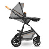 Carucior 2 in 1, Lionelo, Amber, Cadru aluminiu, Cu landou intarit si salteluta moale, Reversibil, Maner ajustabil, Huse pentru picioare, ploaie, Plasa de tantari, Geanta parinti, Pana la 22 kg, EN1888-1, EN1888-2, EN1466, Gri deschis