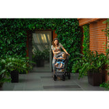 Carucior 3 in 1, Lionelo, Amber, Cadru aluminiu, Cu landou intarit si salteluta moale, Cu scoica auto testata ADAC, Reversibil, Cu accesorii, Geanta parinti, Pana la 22 kg, Gri Inchis
