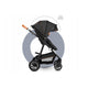 Carucior 3 in 1, Lionelo, Amber, Cadru aluminiu, Cu landou intarit si salteluta moale, Cu scoica auto testata ADAC, Reversibil, Cu accesorii, Geanta parinti, Pana la 22 kg, Gri Inchis