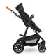 Carucior 3 in 1, Lionelo, Amber, Cadru aluminiu, Cu landou intarit si salteluta moale, Cu scoica auto testata ADAC, Reversibil, Cu accesorii, Geanta parinti, Pana la 22 kg, Gri Inchis