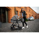 Carucior 3 in 1 Lionelo Amber, Cadru din aluminiu, Landou confortabil, Scaun auto testat ADAC, Accesorii incluse, Geanta parinti, pana la 22 kg, Certificat EN1888, Gri Deschis