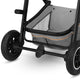 Carucior 3 in 1 Lionelo Amber, Cadru din aluminiu, Landou confortabil, Scaun auto testat ADAC, Accesorii incluse, Geanta parinti, pana la 22 kg, Certificat EN1888, Gri Deschis