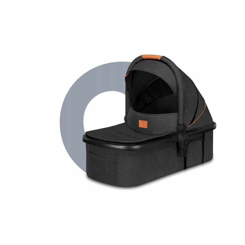 Carucior 3 in 1, Lionelo, Amber, Cadru aluminiu, Cu landou intarit si salteluta moale, Cu scoica auto testata ADAC, Reversibil, Cu accesorii, Geanta parinti, Pana la 22 kg, Gri Inchis - gogobaby.ro