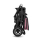 Carucior 3 in 1, Lionelo, Amber, Cadru aluminiu, Cu landou intarit si salteluta moale, Cu scoica auto testata ADAC, Reversibil, Cu accesorii, Geanta parinti, Pana la 22 kg, EN1888-1 EN1888-2 EN1466 ECE R129, Roz