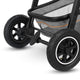 Carucior 3 in 1 Lionelo Amber, Cadru din aluminiu, Landou confortabil, Scaun auto testat ADAC, Accesorii incluse, Geanta parinti, pana la 22 kg, Certificat EN1888, Gri Deschis