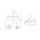 Carucior 2 in 1, Lionelo, Mika, Cadru din aluminiu, Cu landou intarit si salteluta moale, Reversibil, Maner ajustabil, Plasa de tantari, Husa de ploaie, de picioare, 22 kg, Conform cu standardele europene de securitate EN1888-1 EN1888-2, EN1466, Albastru