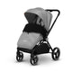 Carucior 2 in 1, Lionelo, Mika, Cadru din aluminiu, Cu landou intarit si salteluta moale, Reversibil, Maner ajustabil, Plasa de tantari, Husa de ploaie, de picioare, 22 kg, Conform cu standardele europene de securitate EN1888-1 EN1888-2, EN1466, Gri