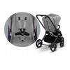 Carucior 2 in 1, Lionelo, Mika, Cadru din aluminiu, Cu landou intarit si salteluta moale, Reversibil, Maner ajustabil, Plasa de tantari, Husa de ploaie, de picioare, 22 kg, Conform cu standardele europene de securitate EN1888-1 EN1888-2, EN1466, Gri - gogobaby.ro