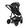 Carucior 2 in 1, Lionelo, Amber, Editie limitata Lovin\', Cadru aluminiu, Cu landou intarit si salteluta moale, Reversibil, Maner ajustabil, Huse pentru picioare, ploaie, Plasa de tantari, Geanta parinti, Pana la 22 kg, EN1888-1, EN1888-2, EN1466, Negru