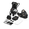 Carucior 2 in 1, Lionelo, Amber, Editie limitata Lovin\', Cadru aluminiu, Cu landou intarit si salteluta moale, Reversibil, Maner ajustabil, Huse pentru picioare, ploaie, Plasa de tantari, Geanta parinti, Pana la 22 kg, EN1888-1, EN1888-2, EN1466, Negru