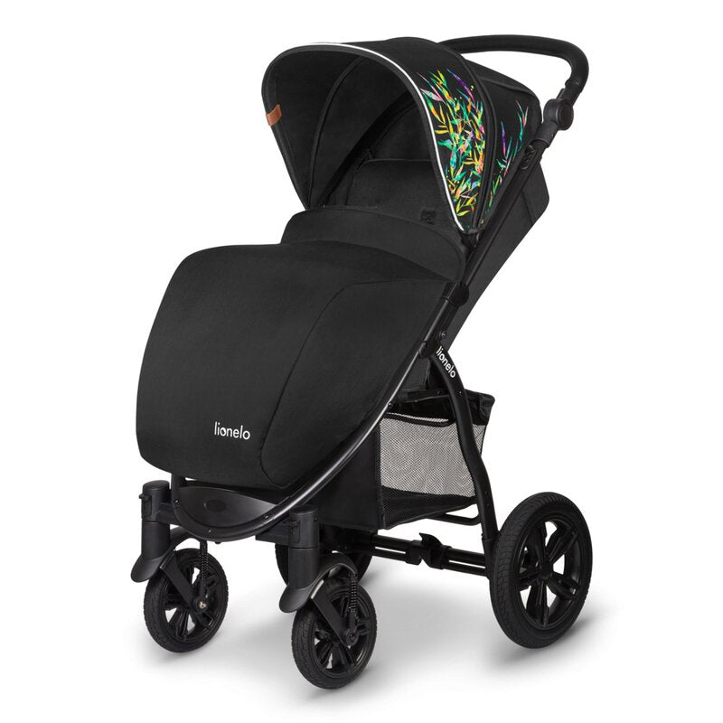 Carucior sport, Lionelo, Annet Tour Dreamin, Editie Limitata, De la nastere, Capotina impermeabila, Cu filtru UPF 50+, Cu maner reglabil, Plasa de tantari, Suport biberon, Saculet pentru picioare, Pana la 22 kg, Cu certificare TUV, Negru