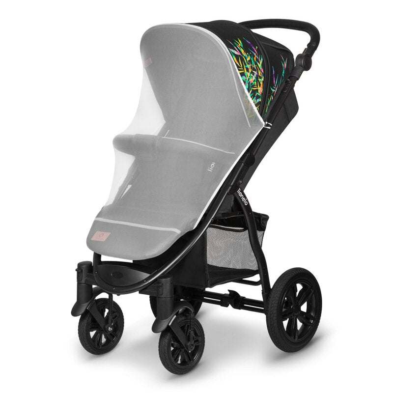 Carucior sport, Lionelo, Annet Tour Dreamin, Editie Limitata, De la nastere, Capotina impermeabila, Cu filtru UPF 50+, Cu maner reglabil, Plasa de tantari, Suport biberon, Saculet pentru picioare, Pana la 22 kg, Cu certificare TUV, Negru
