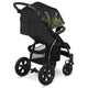 Carucior sport, Lionelo, Annet Tour Dreamin, Editie Limitata, De la nastere, Capotina impermeabila, Cu filtru UPF 50+, Cu maner reglabil, Plasa de tantari, Suport biberon, Saculet pentru picioare, Pana la 22 kg, Cu certificare TUV, Negru