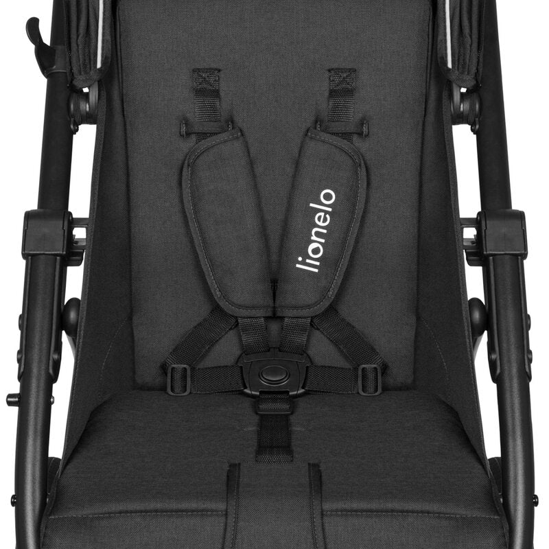 Carucior sport, Lionelo, Annet Tour Dreamin, Editie Limitata, De la nastere, Capotina impermeabila, Cu filtru UPF 50+, Cu maner reglabil, Plasa de tantari, Suport biberon, Saculet pentru picioare, Pana la 22 kg, Cu certificare TUV, Negru