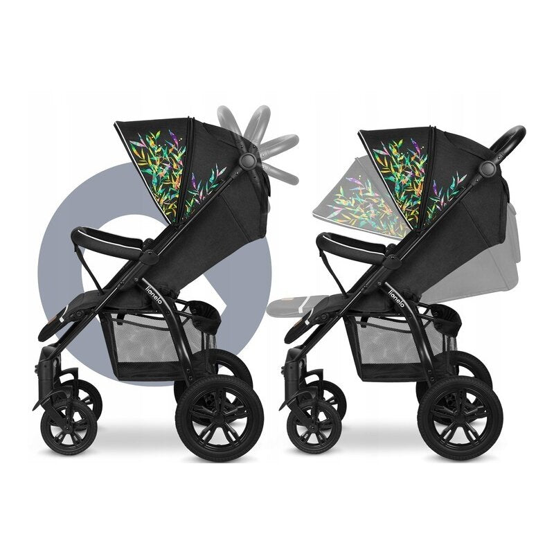 Carucior sport, Lionelo, Annet Tour Dreamin, Editie Limitata, De la nastere, Capotina impermeabila, Cu filtru UPF 50+, Cu maner reglabil, Plasa de tantari, Suport biberon, Saculet pentru picioare, Pana la 22 kg, Cu certificare TUV, Negru