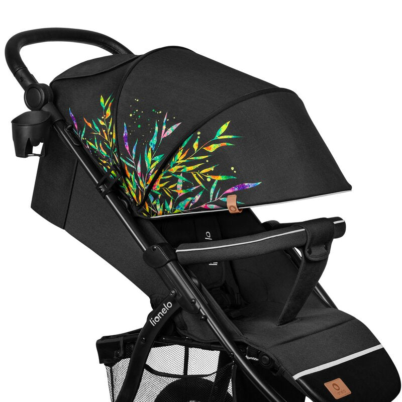 Carucior sport, Lionelo, Annet Tour Dreamin, Editie Limitata, De la nastere, Capotina impermeabila, Cu filtru UPF 50+, Cu maner reglabil, Plasa de tantari, Suport biberon, Saculet pentru picioare, Pana la 22 kg, Cu certificare TUV, Negru