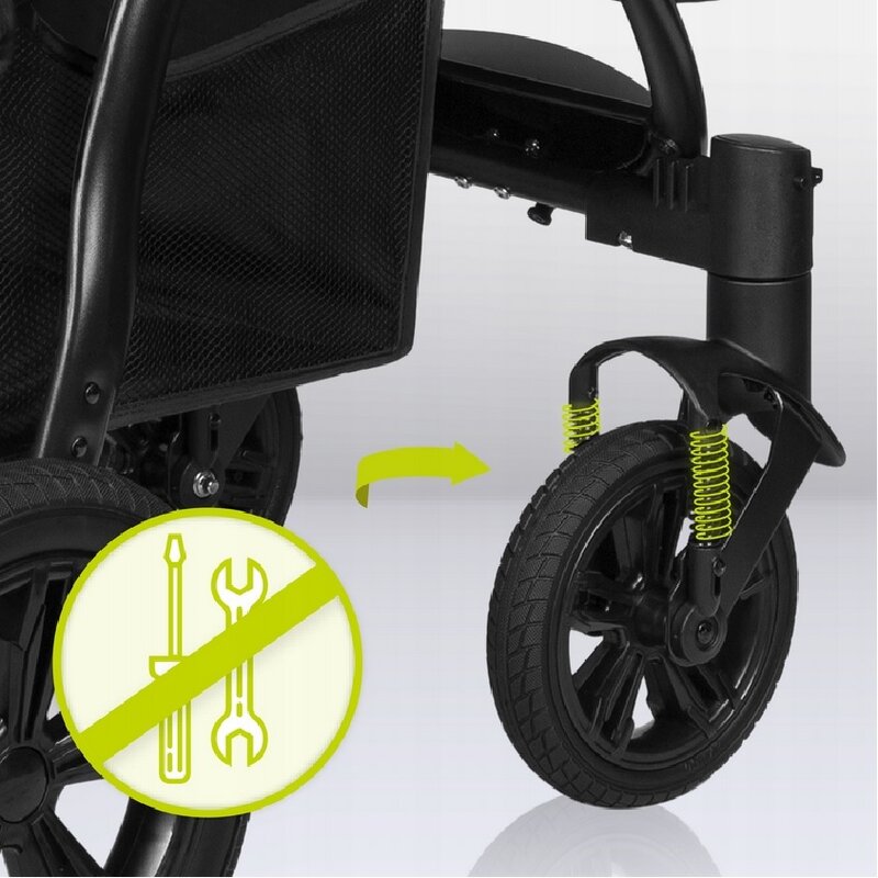 Carucior sport, Lionelo, Annet Tour Dreamin, Editie Limitata, De la nastere, Capotina impermeabila, Cu filtru UPF 50+, Cu maner reglabil, Plasa de tantari, Suport biberon, Saculet pentru picioare, Pana la 22 kg, Cu certificare TUV, Negru