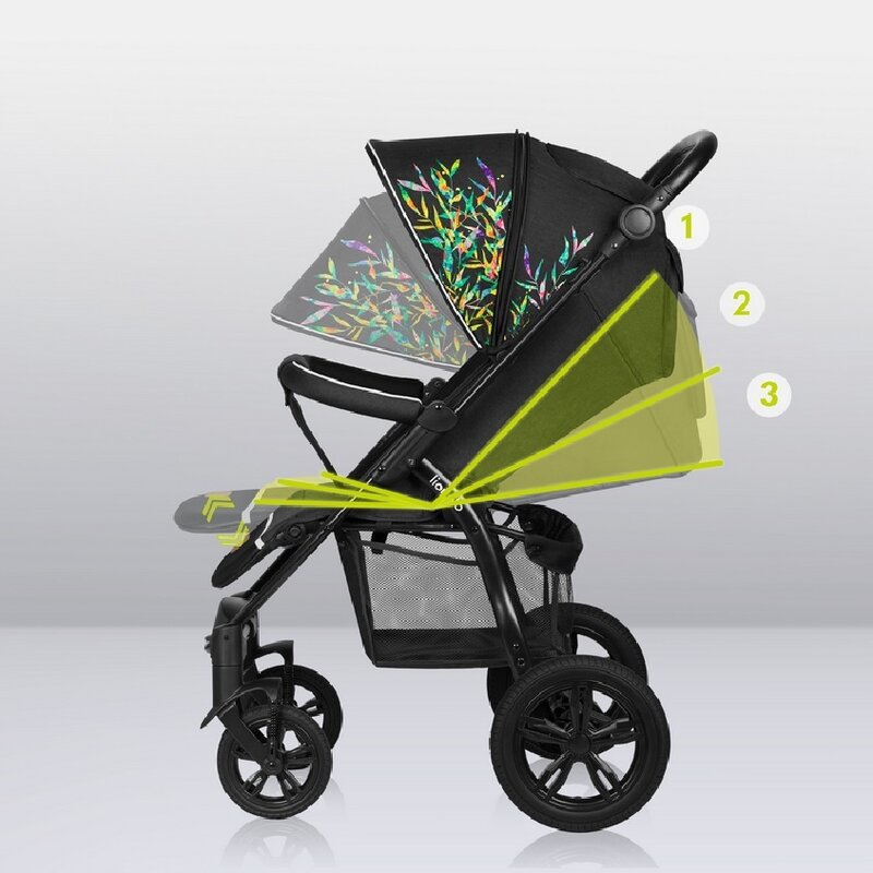 Carucior sport, Lionelo, Annet Tour Dreamin, Editie Limitata, De la nastere, Capotina impermeabila, Cu filtru UPF 50+, Cu maner reglabil, Plasa de tantari, Suport biberon, Saculet pentru picioare, Pana la 22 kg, Cu certificare TUV, Negru