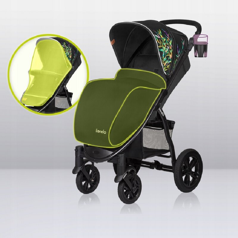 Carucior sport, Lionelo, Annet Tour Dreamin, Editie Limitata, De la nastere, Capotina impermeabila, Cu filtru UPF 50+, Cu maner reglabil, Plasa de tantari, Suport biberon, Saculet pentru picioare, Pana la 22 kg, Cu certificare TUV, Negru