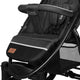 Carucior sport, Lionelo, Annet Tour Lovin, Editie Limitata, De la nastere, Cu capotina impermeabila, Cu filtru UPF 50+, Cu maner reglabil, Plasa de tantari, Suport biberon, Saculet pentru picioare, Pana la 22 kg, Cu certificare TUV, Negru