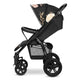 Carucior sport, Lionelo, Annet Tour Lovin, Editie Limitata, De la nastere, Cu capotina impermeabila, Cu filtru UPF 50+, Cu maner reglabil, Plasa de tantari, Suport biberon, Saculet pentru picioare, Pana la 22 kg, Cu certificare TUV, Negru