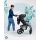 Carucior sport, Lionelo, Annet Plus, De la nastere, Cu accesorii si capotina XXL reglabila, 0 - 22 Kg, Conform cu standardele europene de securitate EN1888-1 si EN1888-2, Negru