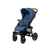 Carucior sport, Lionelo, Annet Plus, De la nastere, Cu accesorii si capotina XXL reglabila, 0 - 22 Kg, Conform cu standardele europene de securitate EN1888-1 si EN1888-2, Albastru Denim