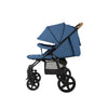 Carucior sport, Lionelo, Annet Plus, De la nastere, Cu accesorii si capotina XXL reglabila, 0 - 22 Kg, Conform cu standardele europene de securitate EN1888-1 si EN1888-2, Albastru Denim