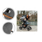 Carucior sport, Lionelo, Annet Plus, De la nastere, Cu accesorii si capotina XXL reglabila, 0 - 22 Kg, Conform cu standardele europene de securitate EN1888-1 si EN1888-2, Gri Caramel