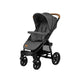 Carucior sport, Lionelo, Annet Plus, De la nastere, Cu accesorii si capotina XXL reglabila, 0 - 22 Kg, Conform cu standardele europene de securitate EN1888-1 si EN1888-2, Gri Caramel