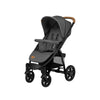 Carucior sport, Lionelo, Annet Plus, De la nastere, Cu accesorii si capotina XXL reglabila, 0 - 22 Kg, Conform cu standardele europene de securitate EN1888-1 si EN1888-2, Gri Caramel