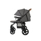 Carucior sport, Lionelo, Annet Plus, De la nastere, Cu accesorii si capotina XXL reglabila, 0 - 22 Kg, Conform cu standardele europene de securitate EN1888-1 si EN1888-2, Gri Caramel