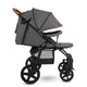Carucior sport, Lionelo, Annet Plus, De la nastere, Cu accesorii si capotina XXL reglabila, 0 - 22 Kg, Conform cu standardele europene de securitate EN1888-1 si EN1888-2, Gri Caramel