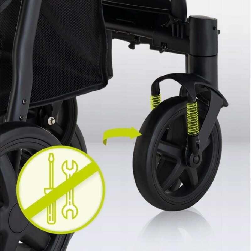 Carucior sport, Lionelo, Annet Plus, De la nastere, Cu accesorii si capotina XXL reglabila, 0 - 22 Kg, Conform cu standardele europene de securitate EN1888-1 si EN1888-2, Gri Caramel