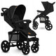 Carucior sport, Lionelo, Annet Tour, De la nastere, Cu capotina impermeabila, Cu filtru UPF 50+, Cu maner reglabil, Plasa de tantari, Suport biberon, Saculet pentru picioare, Pana la 22 kg, Cu certificare TUV, Negru