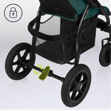 Carucior sport, Lionelo, Annet Tour, De la nastere, Cu capotina impermeabila, Cu filtru UPF 50+, Cu maner reglabil, Plasa de tantari, Suport biberon, Saculet pentru picioare, Pana la 22 kg, Cu certificare TUV, Verde