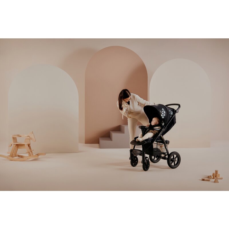 Carucior sport, Lionelo, Annet Tour Golden Moments, Editie Limitata, 0 luni+, Capotina impermeabila UPF 50+, Maner reglabil, Plasa de tantari, Suport biberon, Saculet pentru picioare, Pana la 22 kg, Certificare TUV, Negru - gogobaby.ro