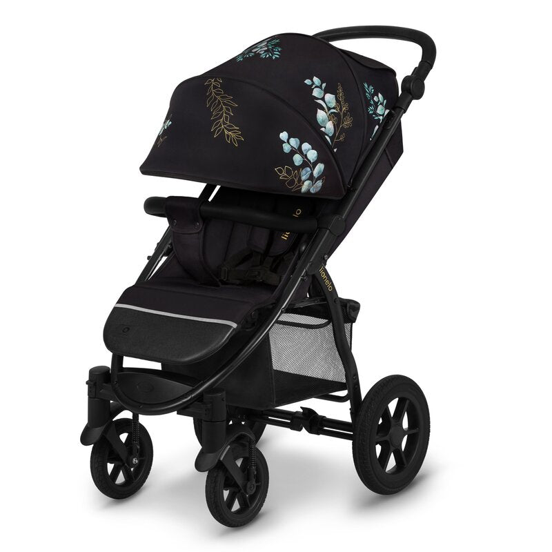 Carucior sport, Lionelo, Annet Tour Golden Moments, Editie Limitata, 0 luni+, Capotina impermeabila UPF 50+, Maner reglabil, Plasa de tantari, Suport biberon, Saculet pentru picioare, Pana la 22 kg, Certificare TUV, Negru - gogobaby.ro