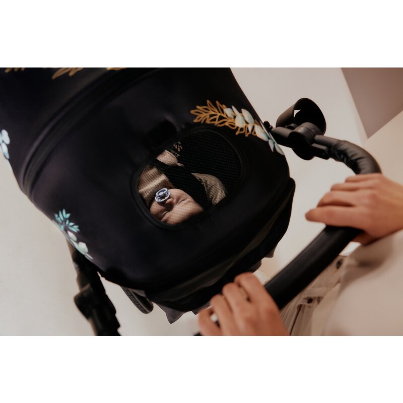 Carucior sport, Lionelo, Annet Tour Golden Moments, Editie Limitata, 0 luni+, Capotina impermeabila UPF 50+, Maner reglabil, Plasa de tantari, Suport biberon, Saculet pentru picioare, Pana la 22 kg, Certificare TUV, Negru - gogobaby.ro